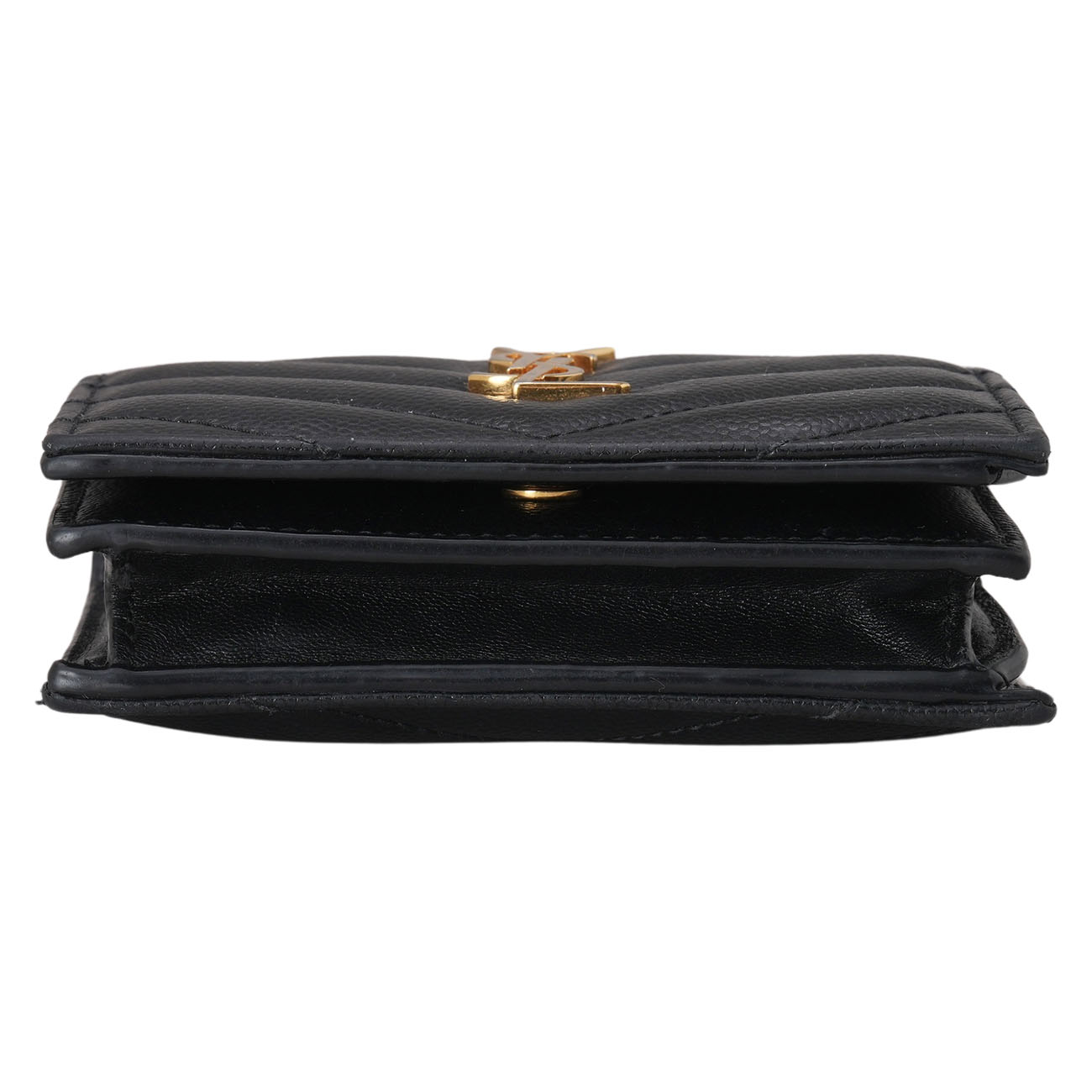 YVES SAINT LAURENT(USED)생로랑 모노그램 쉐브론 카드지갑